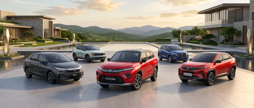 Top 5 Hybrid Cars Under ₹25 Lakhs Expected in India by 2026