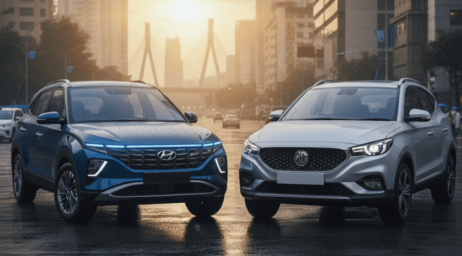 MG ZS EV and creta ev