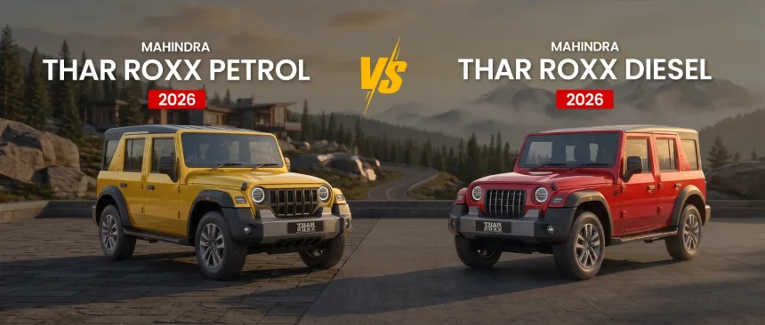 Mahindra Thar Roxx Petrol vs Diesel