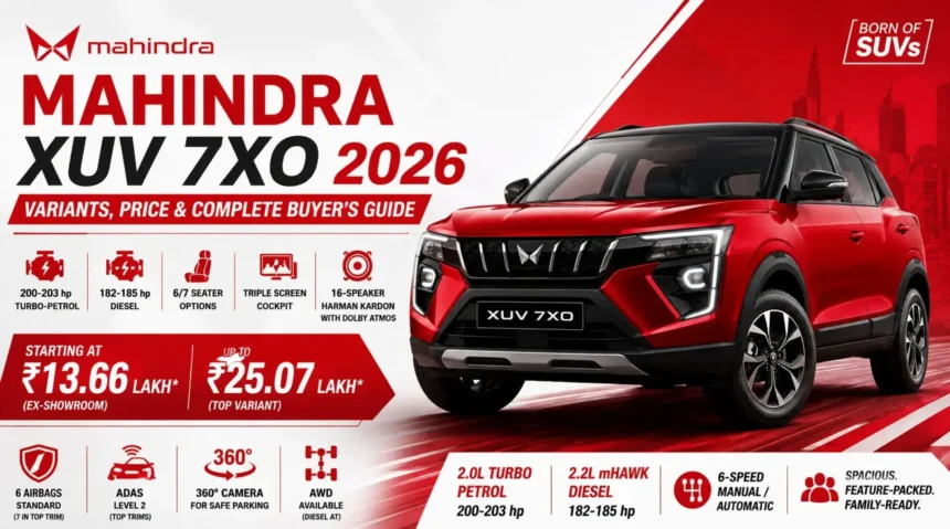 Mahindra XUV 7XO 2026