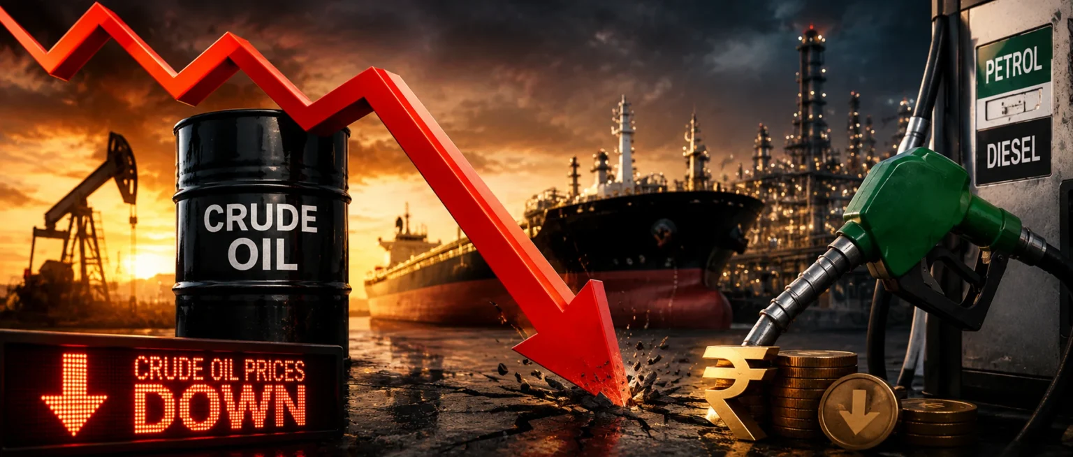 Crude Oil Price Crash 2026 What It Means For Your Petrol, Diesel And EV Car Costs In India
